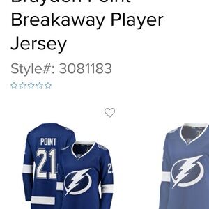 Fanatics Blue Breakaway Player Jersey